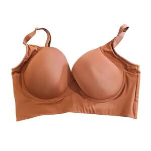 Push-Up Longline Bra Brown Size 40E/F